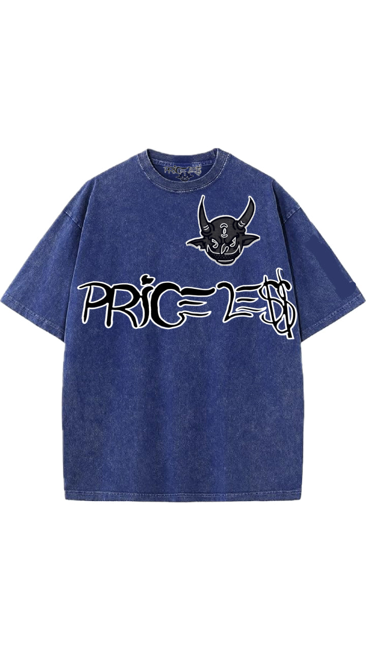 BLUE PRICELESS T-SHIRT